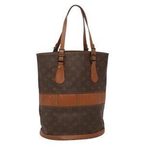 LOUIS VUITTON Monogram Bucket GM Shoulder Bag USA limited T42236 LV Auth 142076